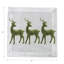 Serviettes de table en satin de coton Moss Reindeer