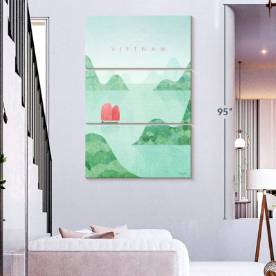 Affiche de voyage rétro du Vietnam