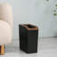 Ensemble de 2 poubelles minces 2 gallons avec dessus ouvert et porte-sac Home Zone Living