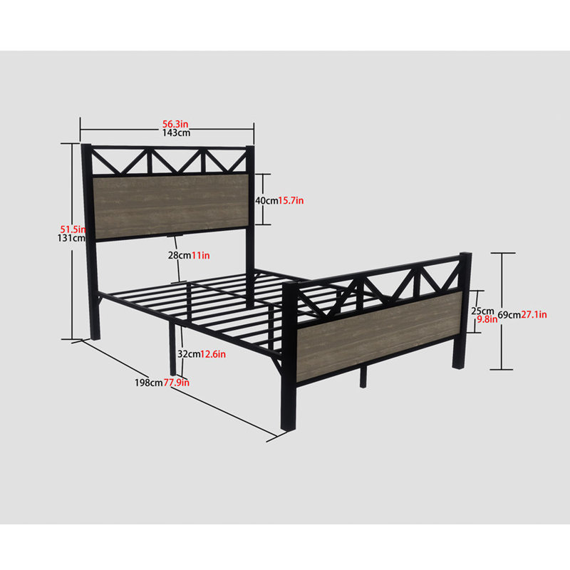 Full Size Bed Frame,Easy Assembly