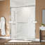 Porte de douche coulissante en verre trempé transparent épais certifié-111036679