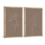 Feuilles et fleur diptyque-739758291