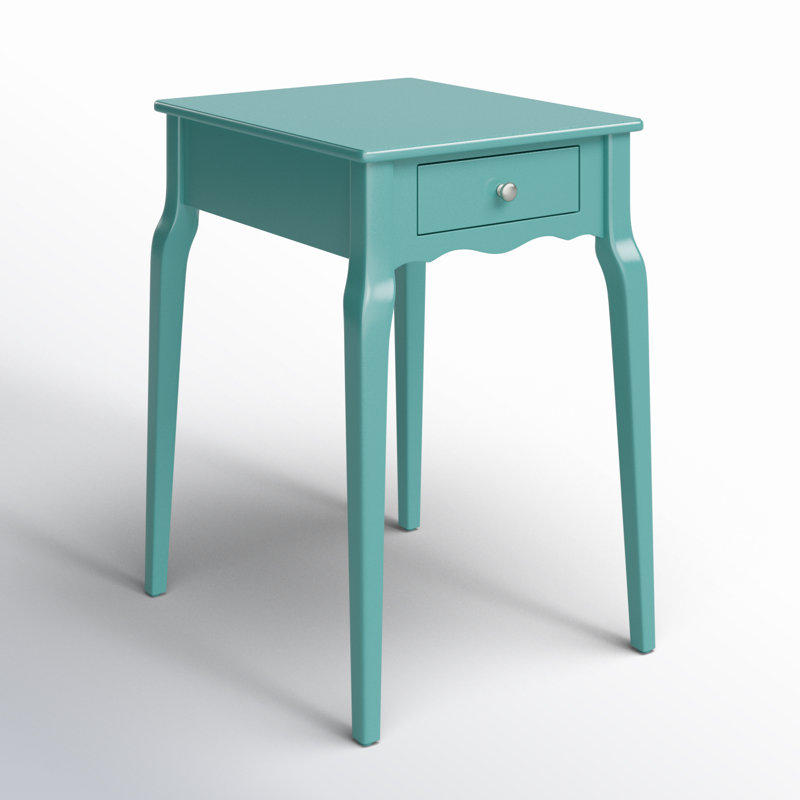 Table de bout avec rangement Pinckney , Vert marine