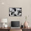 "Melosa", art mural moderne abstrait noir et blanc par Art Remedy-104439451-104439453