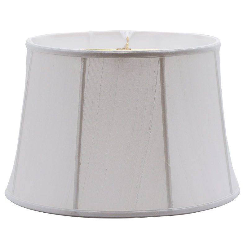 Soie pure empire moderne Dupioni, Ivoire ivoire, H 10,5 po x l 16 po x P 16 po