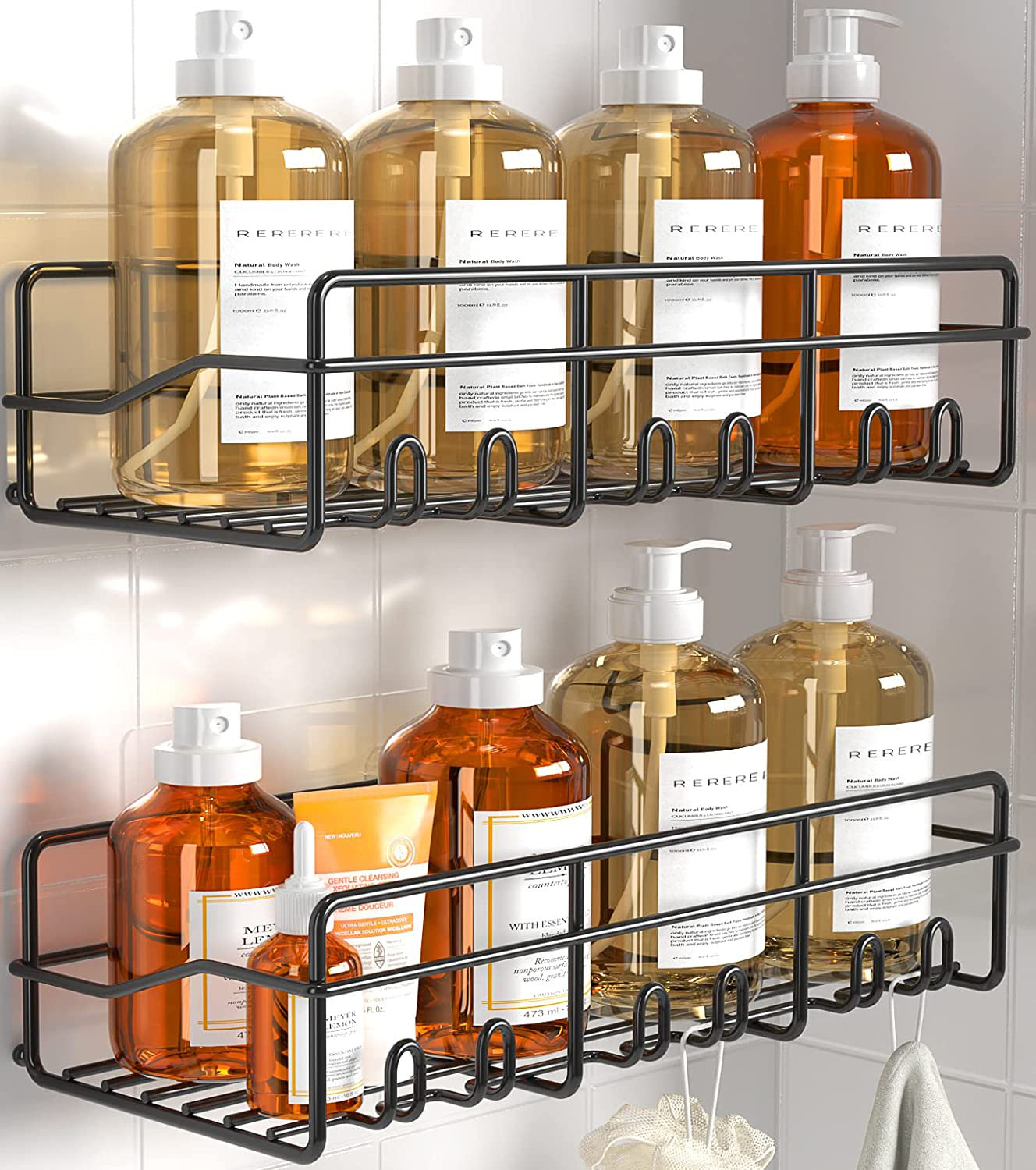 Rebrilliant Luzenia Adhesive Stainless Steel Shower Caddy