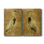 «Gold Crane at Dusk I», ensemble de 2 reproductions d'art sur toiles-2016653009-2092560605-2092560583