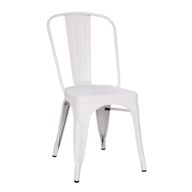 17.71'' H Upholstered Side Chair, Frosted White