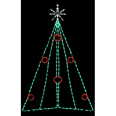 Arbre de Noël à DEL avec baies