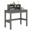 Lagena à finition grise avec beaucoup de rangement et un design épuré, parfait pour le bureau à domicile et les zones d'étude.