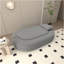 Canapé-lit pliant, futon-lit convertible, matelas de sol pliable 2-en-1 avec 2 coussins, canapé paresseux en mousse haute densité respirante, méridienne confortable, lit simple, gris clair