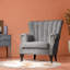 Cadsden Velvet Wingback Chair-38292145