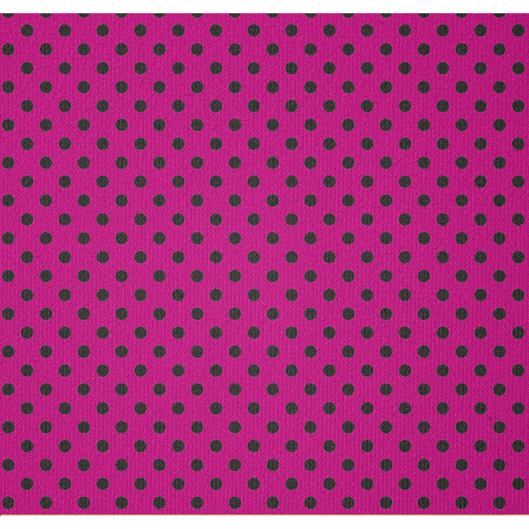 Stoff als Meterware, Pop-Art inspiriert Dots, Hot Pink, Hot Pink Schwarz