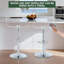 Tabourets de bar Juddson en acrylique avec dossier moyen, tabourets de bar pivotants réglables Airlift, ensemble de 2, tabourets de bar à hauteur de comptoir pour cuisine, pub, pub (transparent) (ensemble de 2)-413539380-430811674