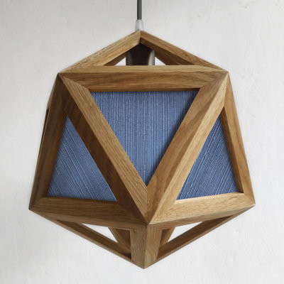 Chestnut 1 - Light Oil Geometric Pendant