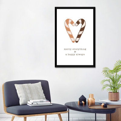 "Merry everything & a Happy always" par Orara studio-impression d’art textuel
