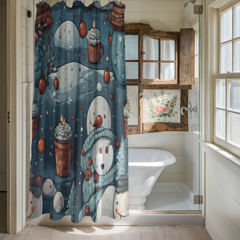 Frozen Sculpture - Premium Shower Curtain, 74"H x 71"W