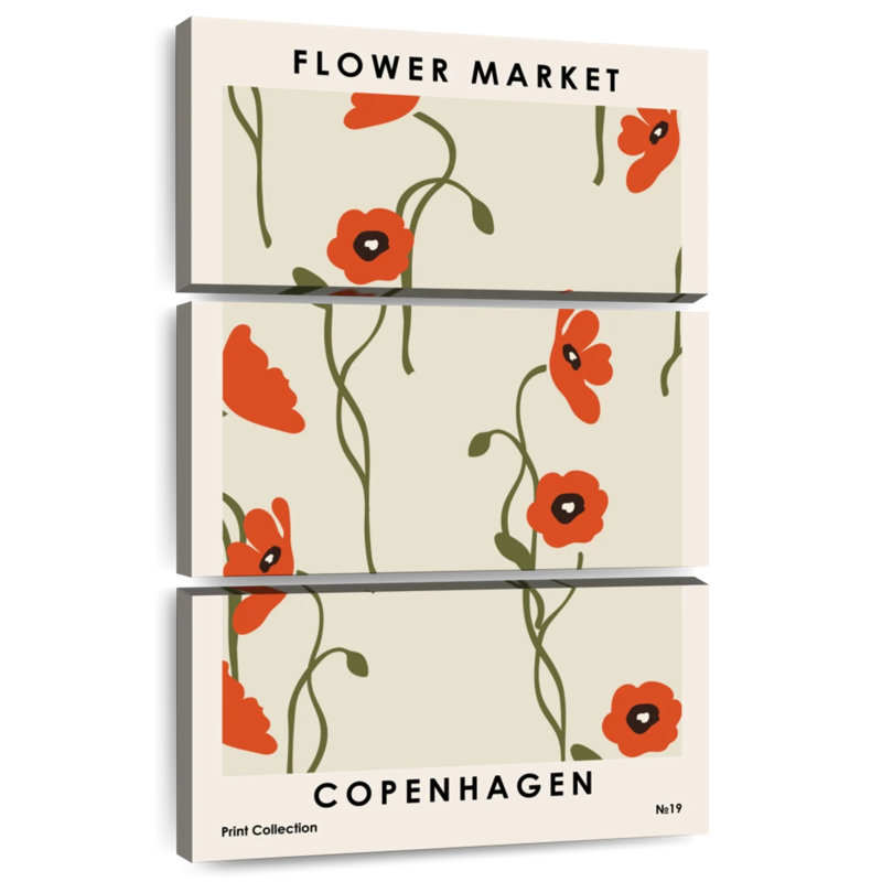 Harnek Flower Market Copenhagen, H 50 po x l 32 po