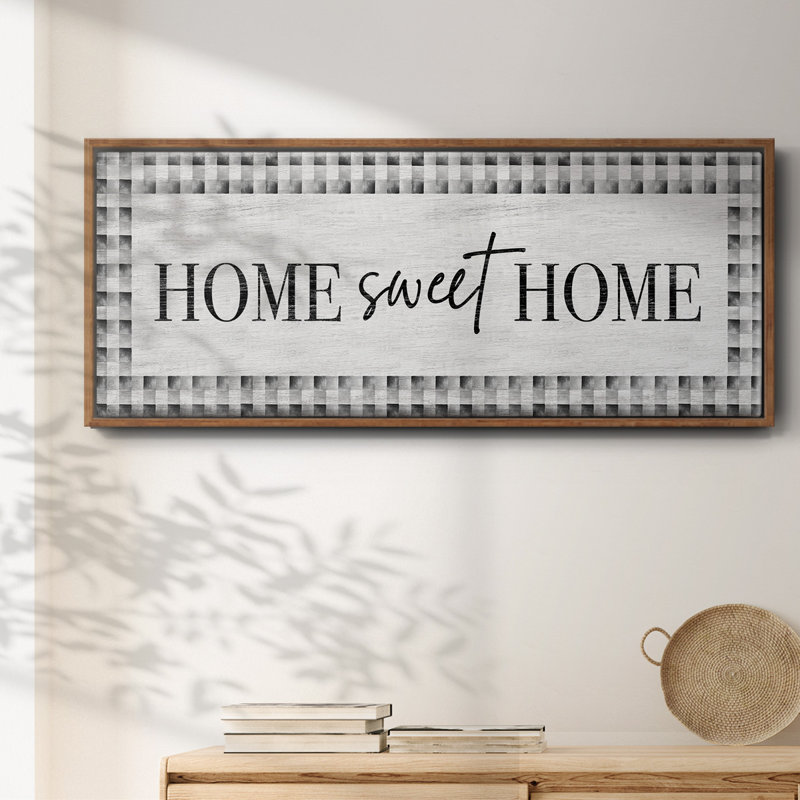 Home Sweet Home - toile encadrée, H 20 po x l 50 po