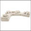 Canapé modulaire surdimensionné en U de 156 po de largeur, ensemble de canapé de plancher Boucle de luxe, canapé compressible convertible, canapé spacieux rempli de mousse pour le salon, combinaison gratuite de 4 PC,