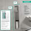 hansgrohe XtraStoris Rock Recessed Toilet Brush Holder with Shelf & Tileable Door-474625131