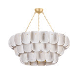 Amalfi Chandelier in Vintage Gold Leaf