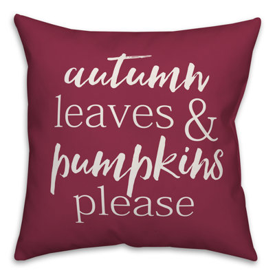 Housse de coussin Autumn Leaves & Pumpkins