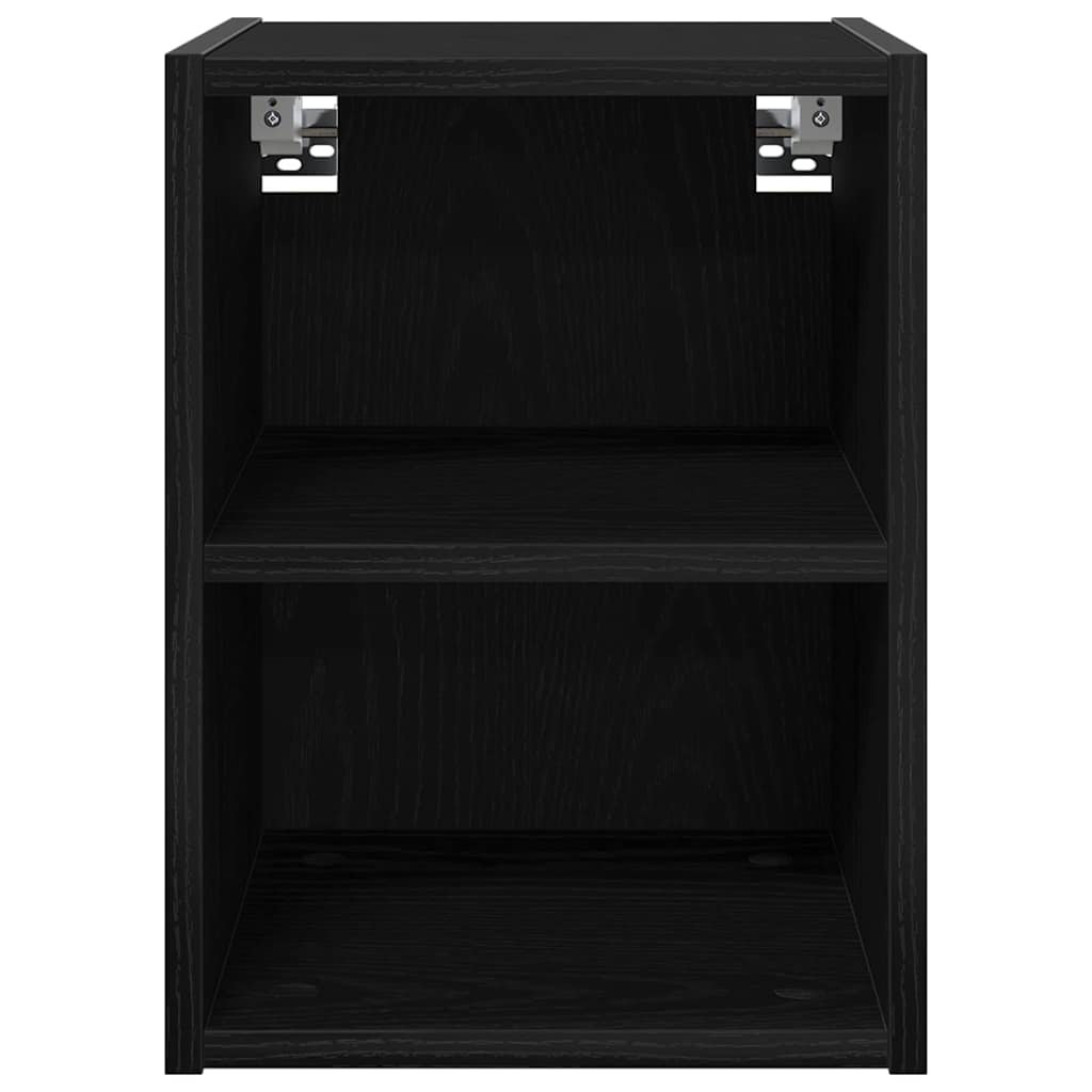 Vidaxl Hanging Cabinet With Storage Riga Black Oak 30 X 29.5 X 40 Cm