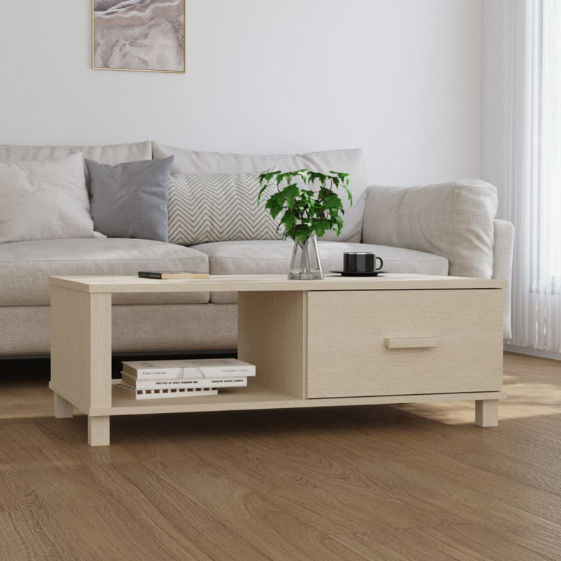 Hawanatu Solid Coffee Table, Honey Brown