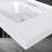 37 Inch Solid Surface Bathroom Vanity Top with Integrated Sink, 3" Thick Countertop, Raised Edge & 1.38" Backsplash, Waterproof & Easy Install