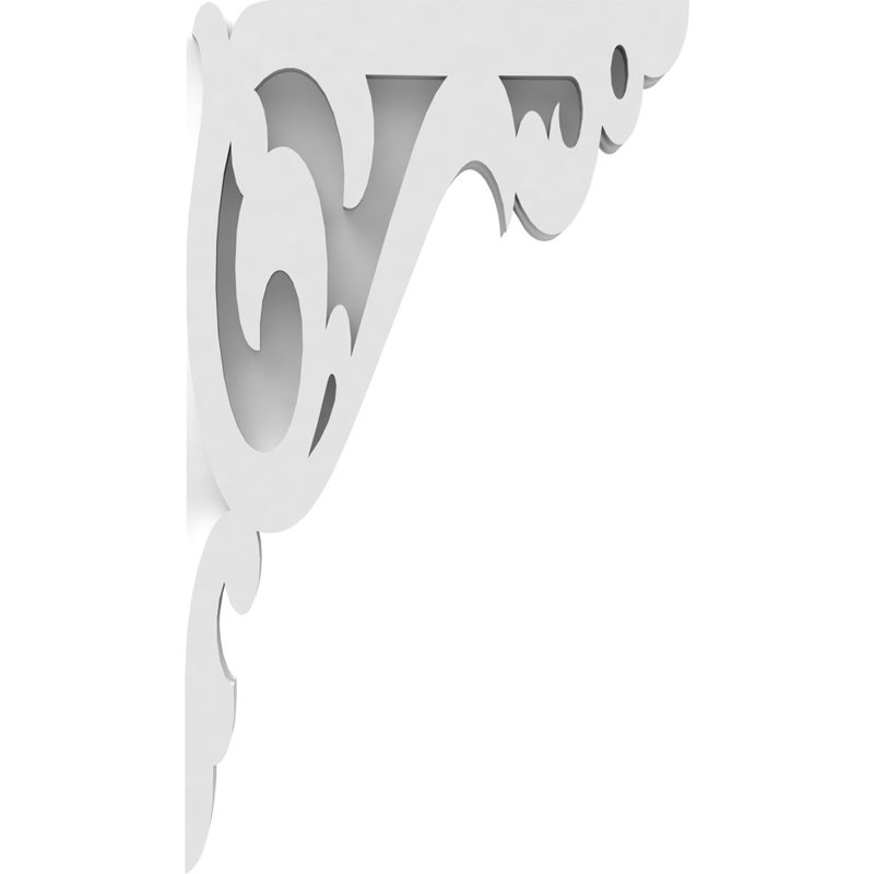 1 corbeau en PVC de qualité architecturale ambre l 1 7/8 po x P 7 1/2 po x H 13 po, H 13 po x l 7,5 po x P 1,875 po