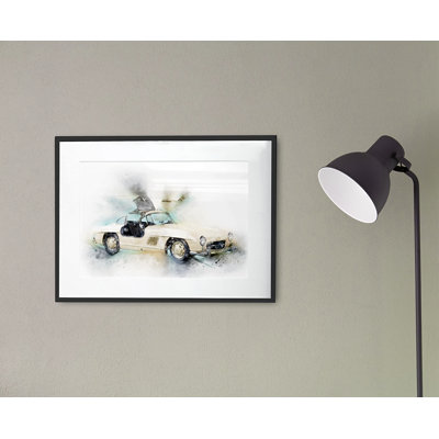 Classic Gullwing Car - Single Picture Frame Print