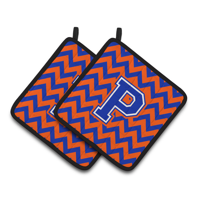 Poignée à chevrons, Orange/bleu, P