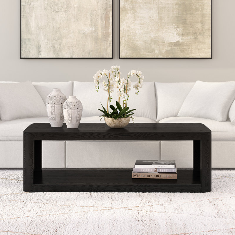 Table basse Kellan, Noir