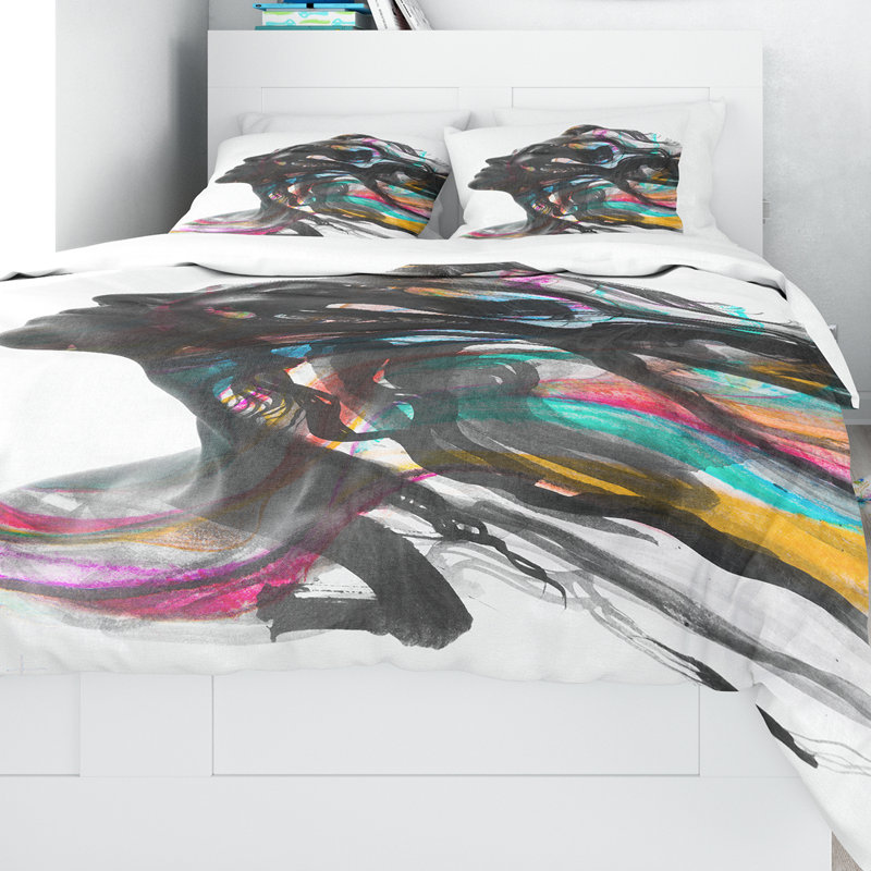 Modern & Contemporary Abstract Duvet Cover, Twin Duvet Cover + 1 Sham