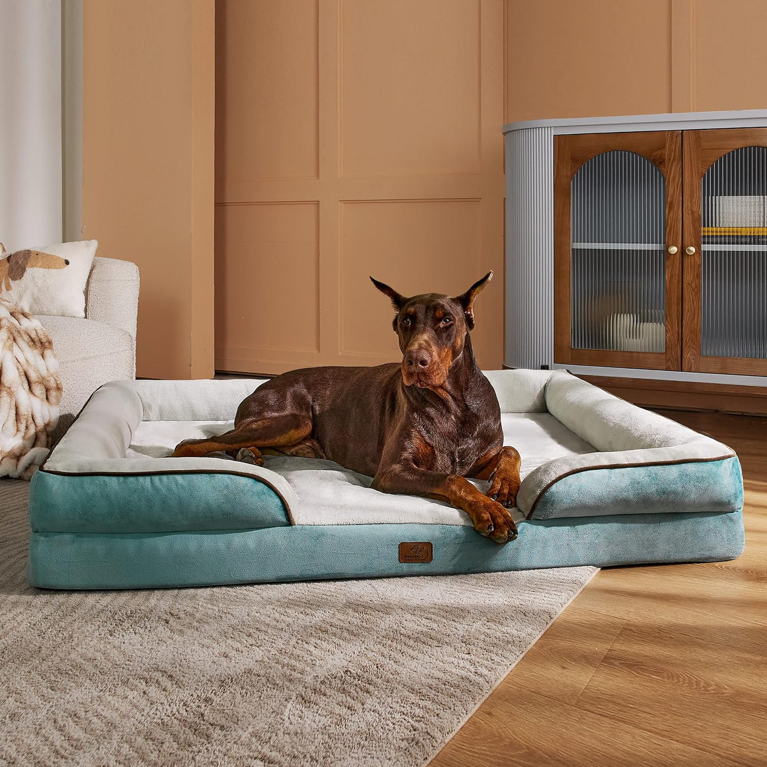 Tucker Murphy Pet™ XXL Orthopedic Dog Bed Washable Great Dane Dog Sofa  Bed For Giant Dogs, Supportive Foam Pet Couch Bed With Removable Washable 