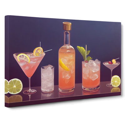 Cocktail Art Vol.4 - Wrapped Canvas Print