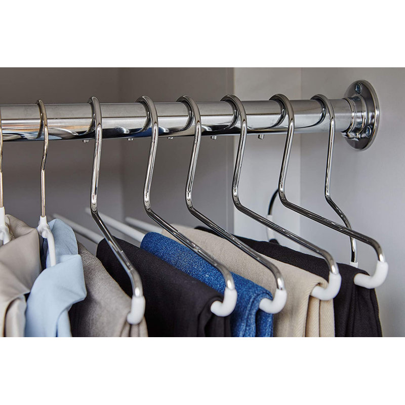 Metal Non-Slip Standard Hanger, Black