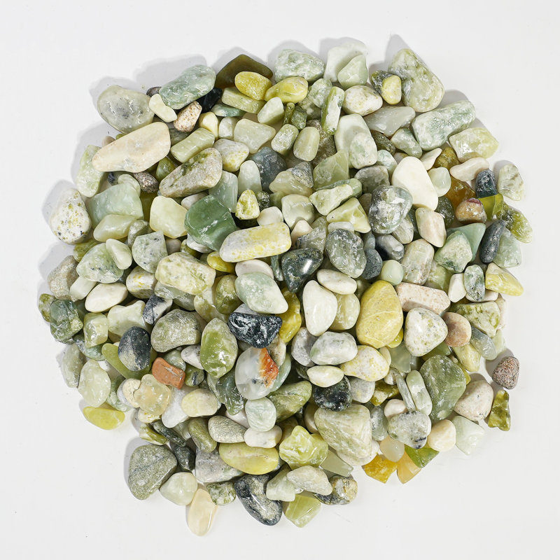 2 pierres de rivière LBS, pierres de jardin décoratives pour l'aménagement paysager des plantes, Jade