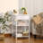 Three-Tier Industrial Side Table, Modern Small Printer Table Stand With Storage Rack, Multifunctional Bedside Table