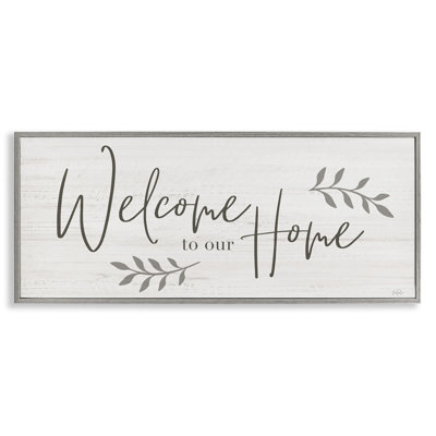 " Welcome To Our Home Country Sign " by Natalie Carpentieri