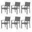 Ensemble de 6 chaises de patio d'extérieur