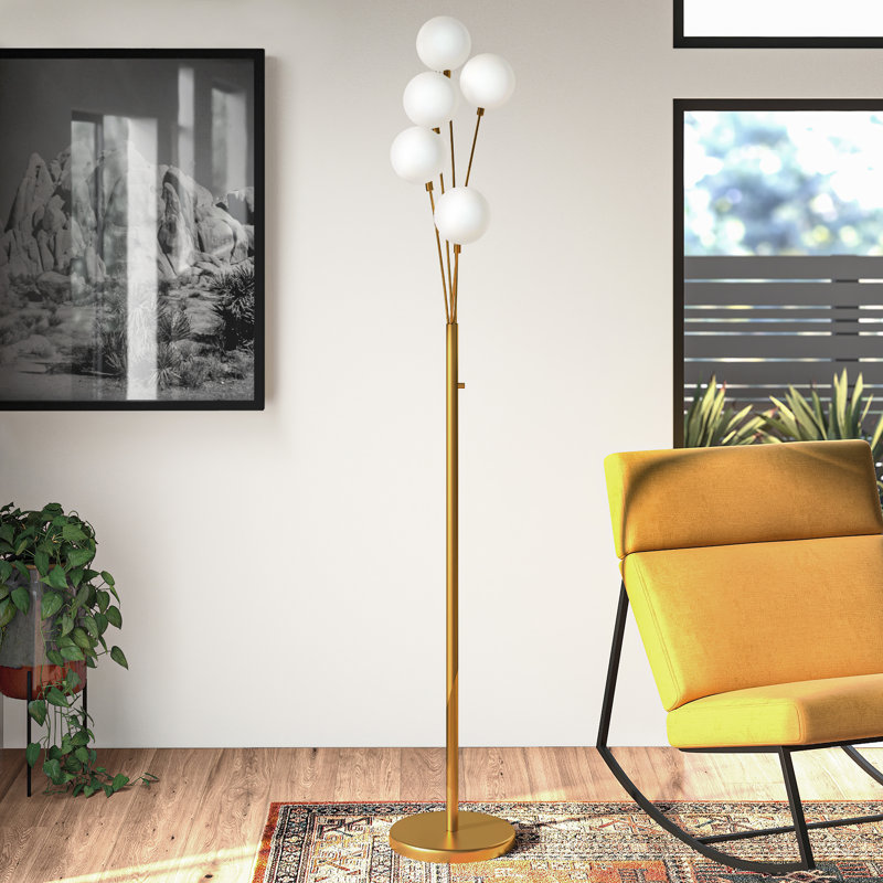 Elson 70.5'' Tree Floor Lamp, Aged Brass