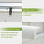 Table de salle à manger extensible pour patio, table d'extérieur en aluminium et métal pour 6 à 8 personnes-290750988