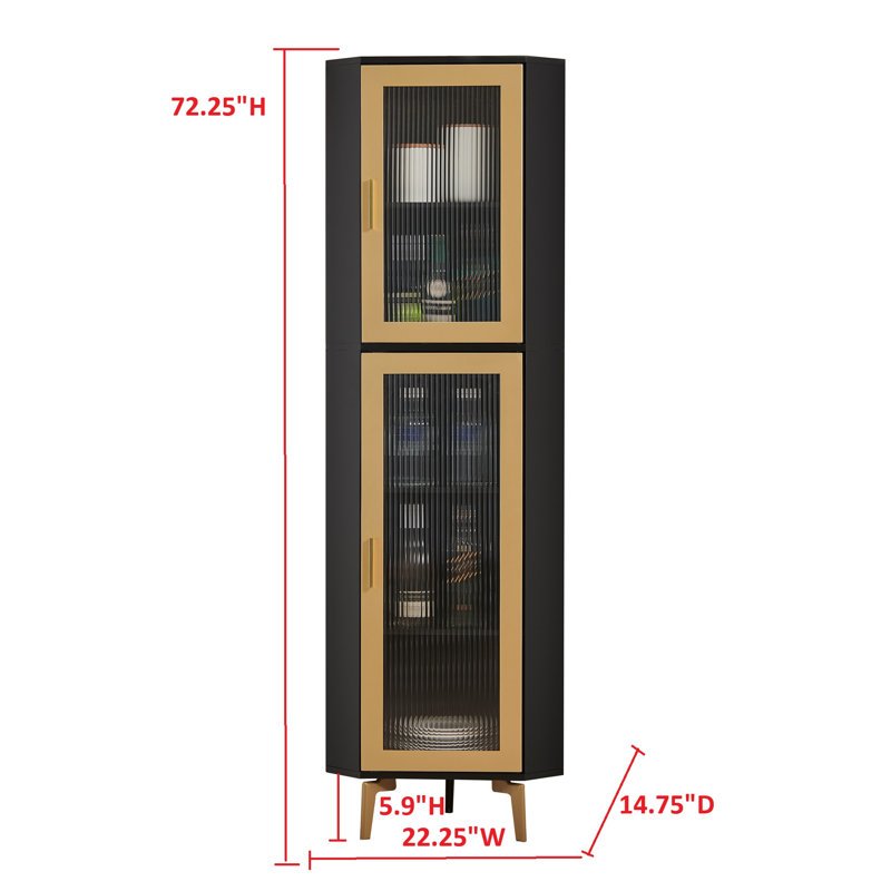 Vitrine de coin Everett