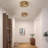 Kadner 2-Light Bulbs Retro Farmhouse Rattan Boho Dimmable Flush Mount Light