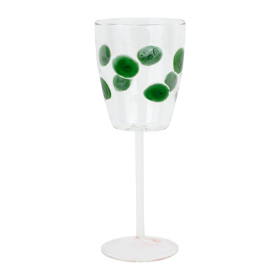 Verre à vin vert Drop