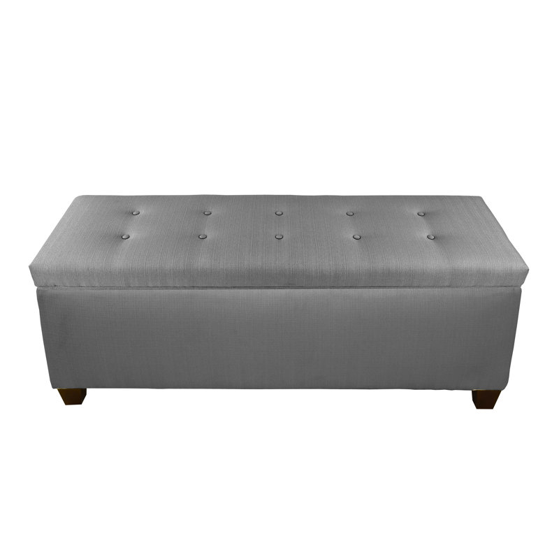 Banc de rangement pour chaussures Averi, Grand, Gris foncé