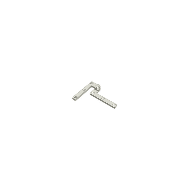 Deltana PH60U15A 4-3/8" x 5/8" x 1-7/8" Hinge in Antique Nickel Pair, Polished Nickel