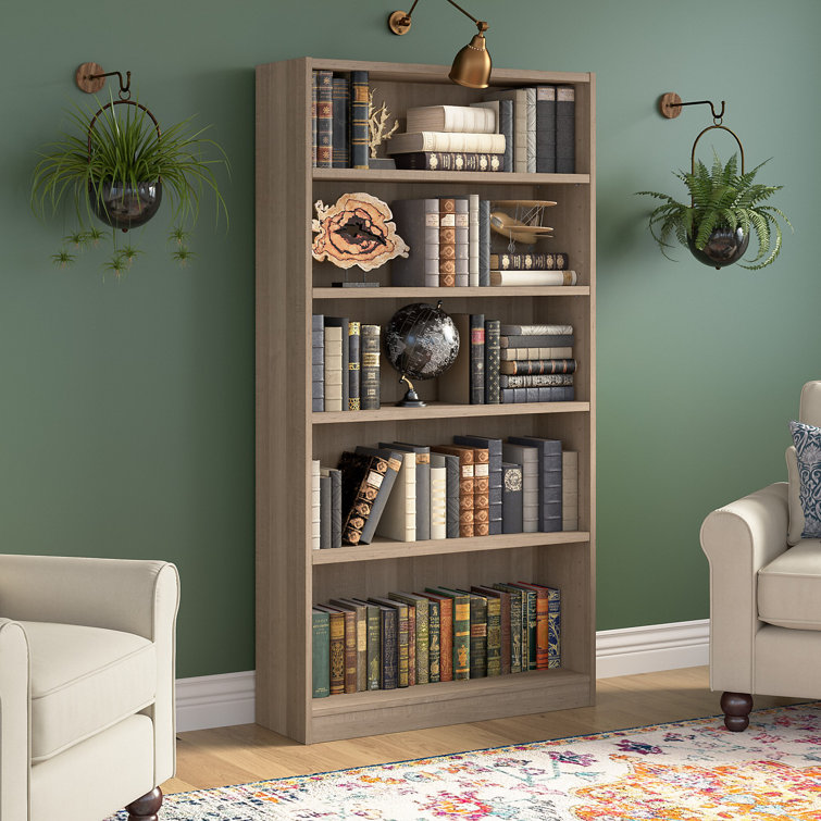 Doyno Tall 5 Shelf Bookcase, Storage and Display Bookshelf for Home Office and Living Room